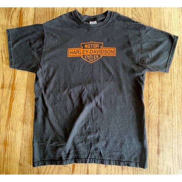 Gildan Harley-Davidson Motor Cycles Graphic T-Shirt Adult L Black - Picture 1 of 6